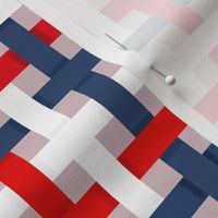 Red White and Blue Woven Ribbons 