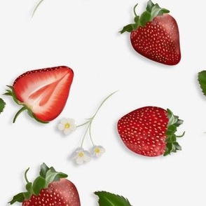Ripe strawberries 
