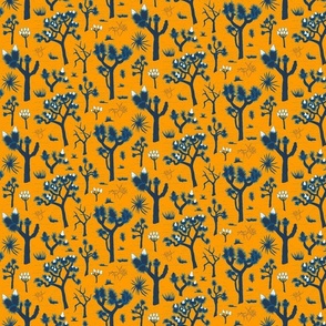 joshua trees on marigold | small | colorofmagic