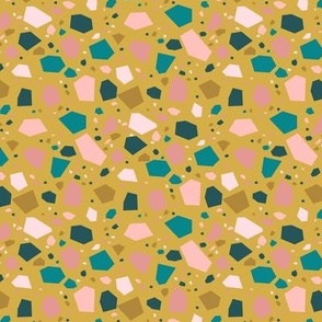 Joyful terrazzo mustard