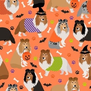 Halloween Shetland Sheepdog Sheltie Orange