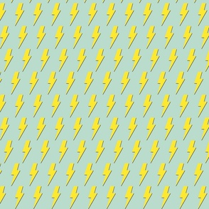 Yellow lightening bolts - Medium scale