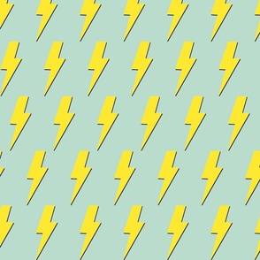 Yellow lightening bolts - Large scale