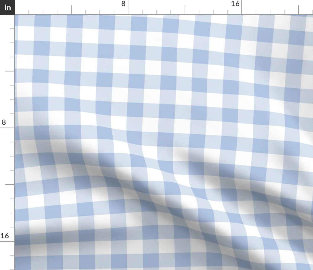 2032 small - Gingham Buffalo Check Dreamy Blue and White