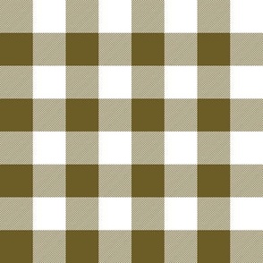 2031 small - Buffalo Check Olive and White