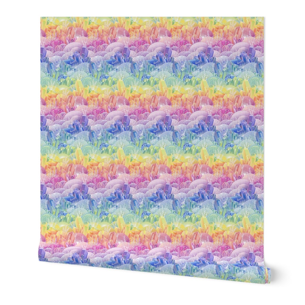 Rainbow Crystal Garden- Mini- Magical Crystals- Rainbows- Unicorn- Fairy tale- Novelty- Kids- Children- Dopamine Wallpaper- Multicolor- Pride- LGBTQ