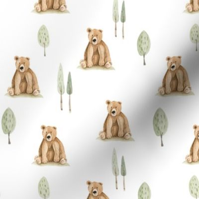 6" Woodland Nature Trail Bears and Trees
