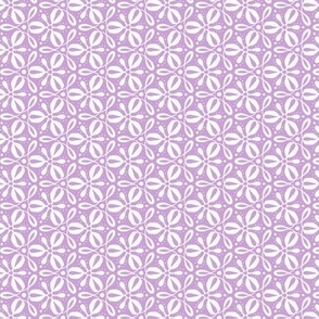Fleurs Tournantes - Floral Geometric Purple Small Scale