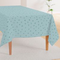 Teal Blue Pastel Dots