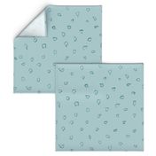 Teal Blue Pastel Dots