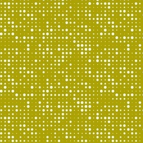 Seeing Spots - Retro Halftone Polka Dot Green Regular Scale