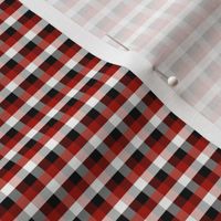 Classic Check small: Turkey Red Small Check, Tiny Check, Red Checkered