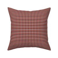 Classic Check small: Turkey Red Small Check, Tiny Check, Red Checkered