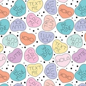 Candy Hearts colorful