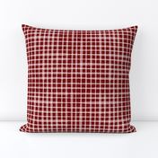 Dark Red Micro Gingham Checks