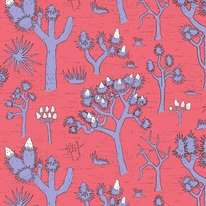  Otherworldly joshua trees lilac on watermelon | medium | colorofmagic