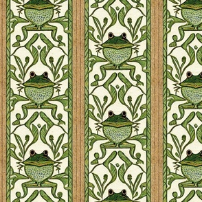 Frog wallpaper with vertical stripes by kedoki