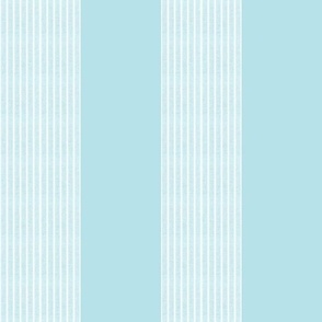 AWNING STRIPE - PASTEL LINEN COLLECTION (SKY)