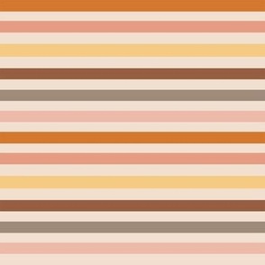 MEDIUM boho muted stripe fabric - neutral stripes