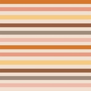 SMALL boho muted stripe fabric - neutral stripes