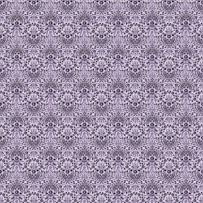 Small | Lilac Damask monochromatic floral | Muted Aubergine Purple | size S | Small scale