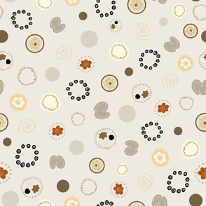 Floka Dot/ Flower Polka dot Pattern