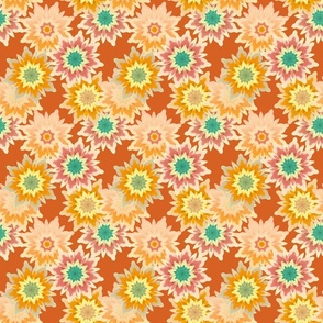 Bohemian Blooms Tuscan Orange Small