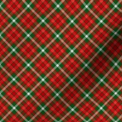 Small Scale Custom Christmas Red and Green Apple Plaid