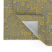 Robot Circuit Board (Yellow & Gray)