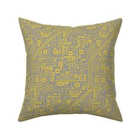 Robot Circuit Board (Yellow & Gray)