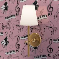 Piano Print No. 2 Dusty Pink - Medium Version