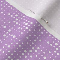 Seeing Spots - Retro Halftone Polka Dot Purple Regular Scale