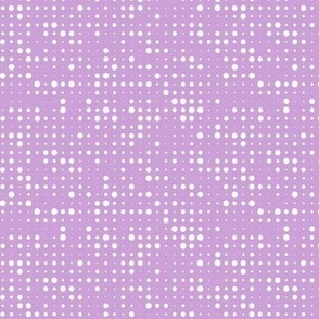 Seeing Spots - Retro Halftone Polka Dot Purple Regular Scale