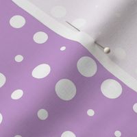 Seeing Spots - Retro Halftone Polka Dot Purple Large Scale