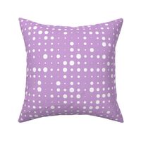 Seeing Spots - Retro Halftone Polka Dot Purple Large Scale