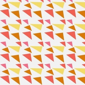 Rose pink, orange, and yellow triangles