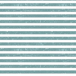 Weathered Light teal stripes on white 