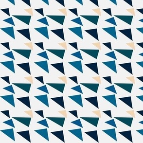 Icy blue wonky triangles