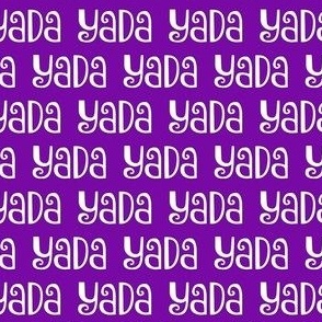 Smaller Scale Yada Yada Yada on Purple