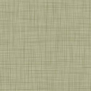Linen Texture - Victorian Floral Green