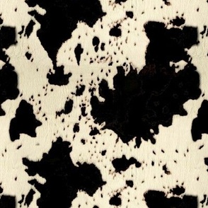 Cow Cowhide Black cowboy