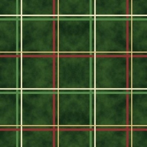Holly Coordinates Plaid in Red and Green on Green Wash 8in