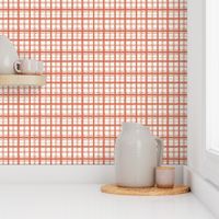 Plaid Magic_Small-Plain-Cream-soft-red_Hufton-Studio