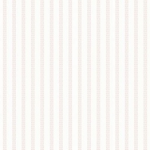 Nina Stripe: Rose Gold & White Dotted Stripe