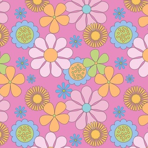 Flower Power  - Pink - Large