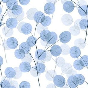 Round leaves. Blue (Scale 2)
