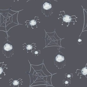Spiders on Grey