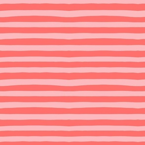 happy stripes // warm pink red