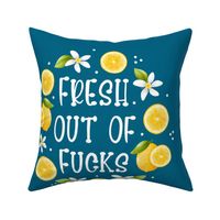  18x18 Panel Fresh Out of Fucks Adult Sweary Humor for DIY Throw Pillow or Cushion Cover