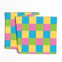 Dinosaurs squares pink